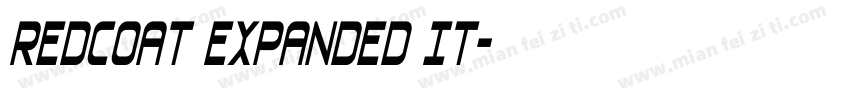 Redcoat Expanded It字体转换